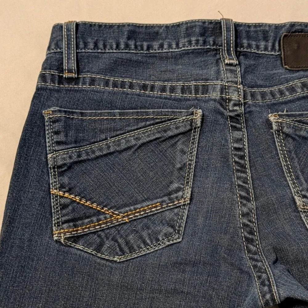 BKE Asher Mens Dark Wash Slim Straight Denim Jeans Size 30R BMC3300R KOOL